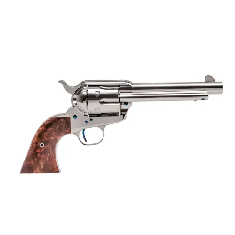 STAND MFG SAA 45 LC 4.75" BBL NICKEL PLATED 1 PIECE GRIP