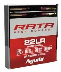 AGU 22LR RATA SHOT #10 20 Round Box