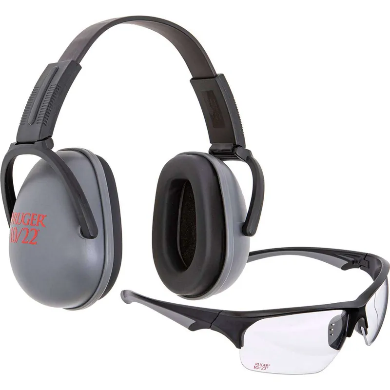 ALLEN RUGER 10/22 PASSIVE MUFF AND SHOOTING GLASSES COMBO