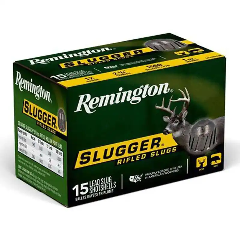 REM AMMO SLUGGER 12GA. 2.75" 1560FPS. 1OZ. RIFLED SLUG 15-P