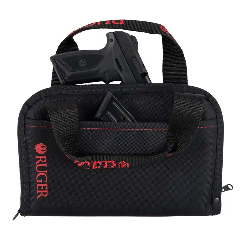 ALLEN 3645 RUGER PISTOL TOTE WITH POCKET BLK