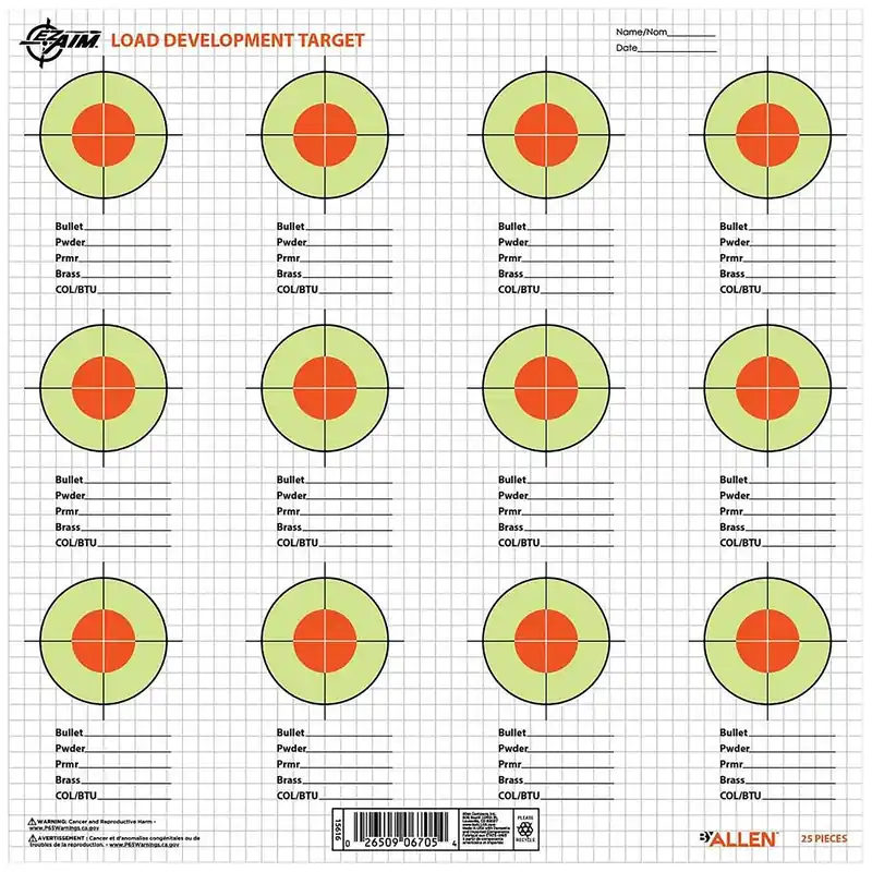 ALLEN 15616 EZ AIM 13.5X13.5 PAPER LOAD TRGT 25PK