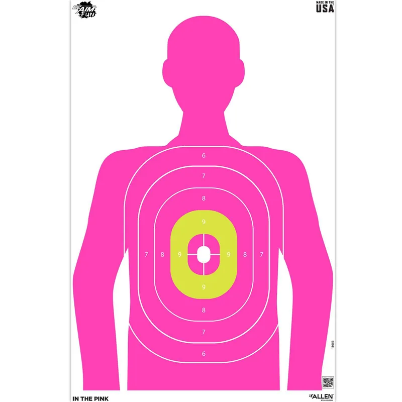ALLEN 15653 EZAIM TRGTS 23X35 IN THE PNK SILH 3PK