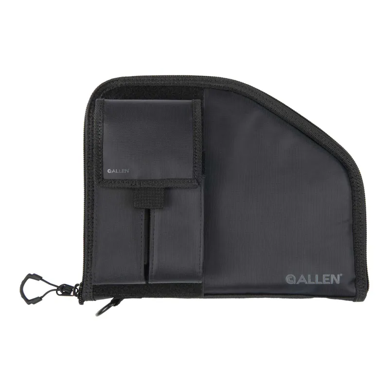 ALLEN 79-9 PISTOL CASE W/MAG POUCH FULLSZ CHARCOAL
