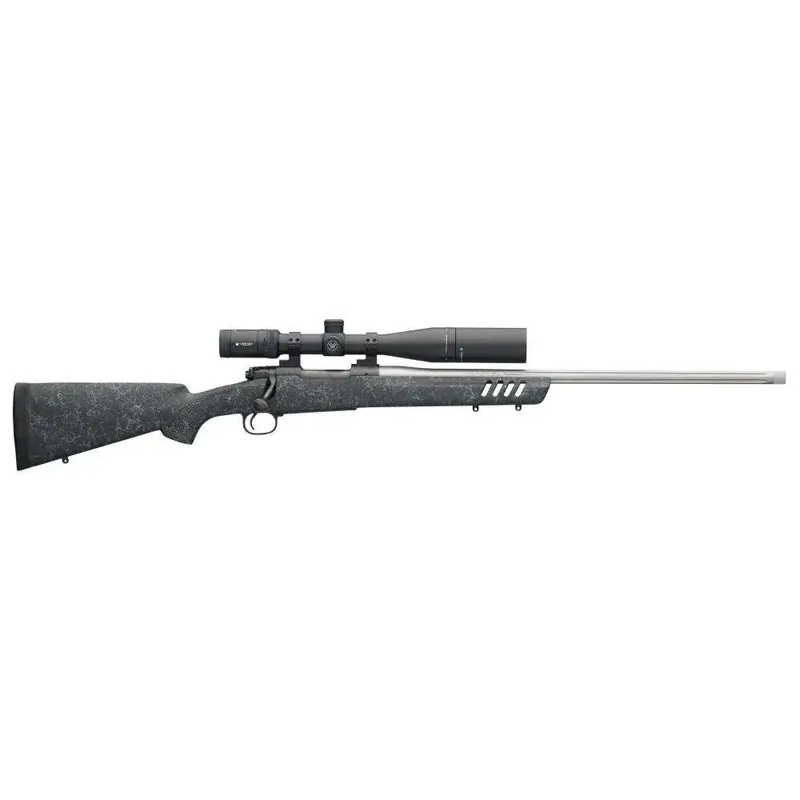 Winchester Guns 535232289 70 Coyote Light SR Bolt 6.5 Creedmoor 24" 5+1 Black w/Gray Webbing Fixed Bell & Carlson w/Aluminum Bedding Stock Blued Steel Receiver