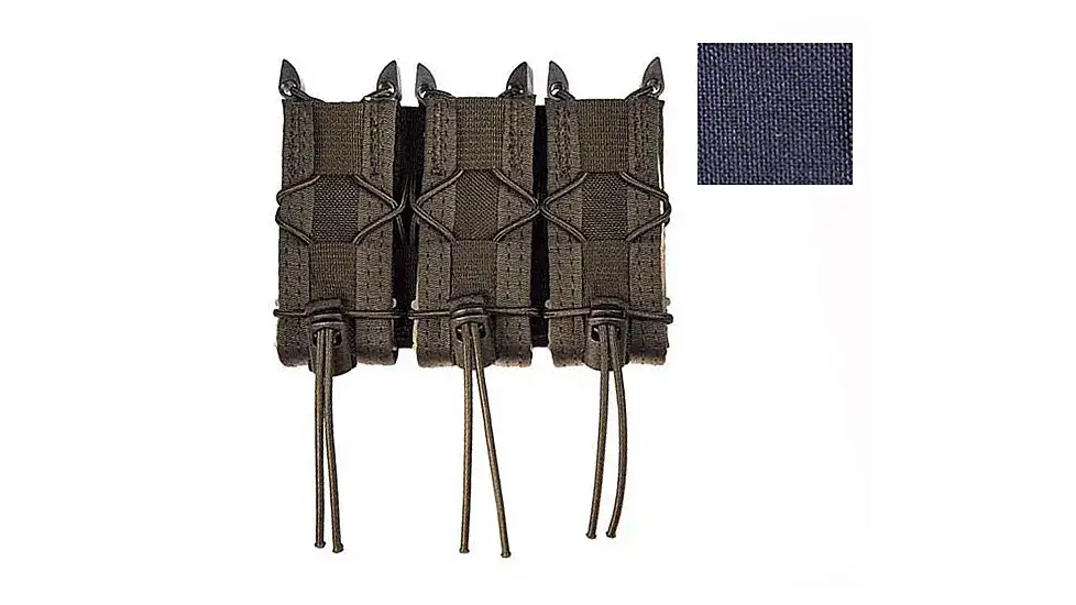 HIGH SPEED GEAR TRIPLE PISTOL TACO MOLLE HOLDS 3 PISTOL MAGAZINES OR OTHER TOOLS LE BLUE