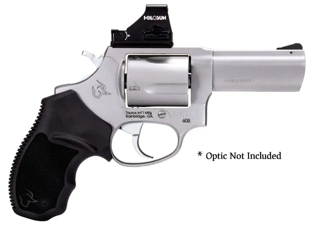 Taurus 605 TORO Revolver - Stainless | .357 Mag | 3" Barrel | 5rd | Rubber Grip | Includes Optic Mount