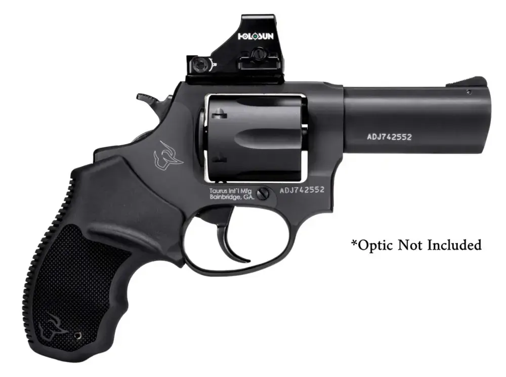 Taurus 856 TORO Revolver - Black | 38 Spl +P | 3" Barrel | 6rd | Rubber Grip | Includes Optic Mount