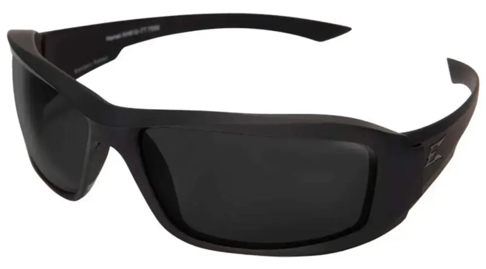 Hamel Thin Temple Soft Matte Blk Frame Polarized Smoke Vapr Shld Lenses