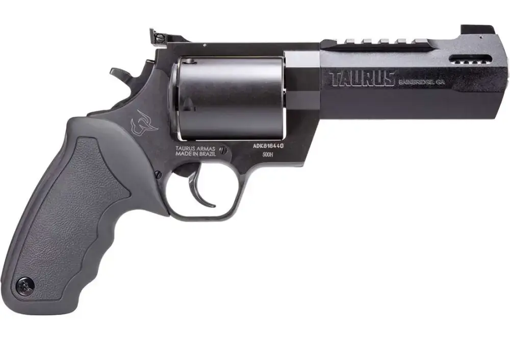 Taurus Raging Hunter Revolver - Black | .500 S&W Mag | 5" Barrel | 5rd | Rubber Grip | Picatinny Rail