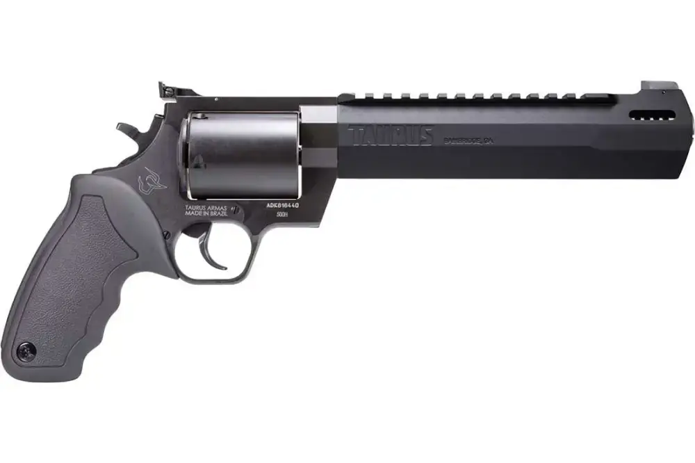 Taurus Raging Hunter Revolver - Black | .500 S&W Mag | 8.3" Barrel | 5rd | Rubber Grip | Picatinny Rail