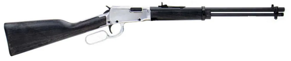 Rossi Rio Bravo 22 LR 18+1 18" Polished Black Barrel, Nickel Rec, Black Hardwood Stock