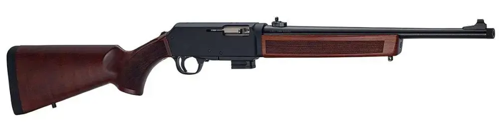 Henry Homesteader 9mm Luger 10+1 16.37" Blued Steel Threaded Barrel, Black Anodized Aluminum/Optic Ready Receiver, American Walnut Fixed Stock
