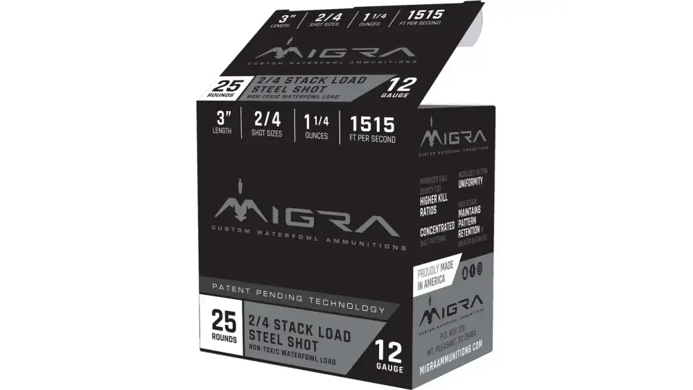 MIGRA STAXD STEEL AMO 12GA 3IN 1.25OZ 4-6 SHOT25RD
