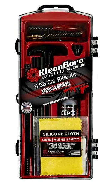 KleenBore KAR-556 AR-15 Tactical Cleaning Kit 5.56mm/.223 Cal