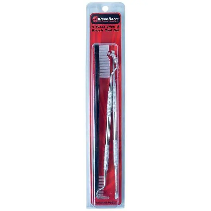 KleenBore KB-PBSET 3-Piece Pick & Brush Tool Set