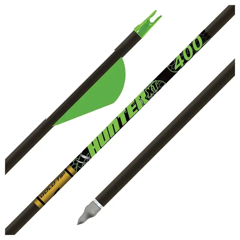 GOLD TIP ARROW HUNTER XT 400 2" RAPTOR VANES 1/2DOZ