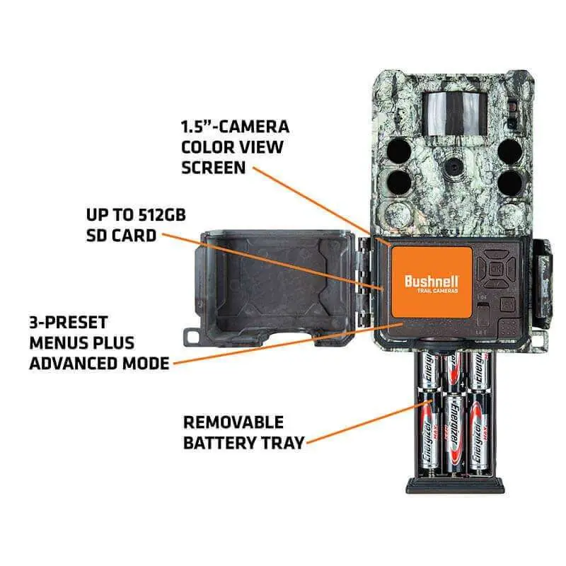 Bushnell by Primos | Trail Camera | Standard | CORE S-4K | 30MP | No Glow | Tree Bark Camo