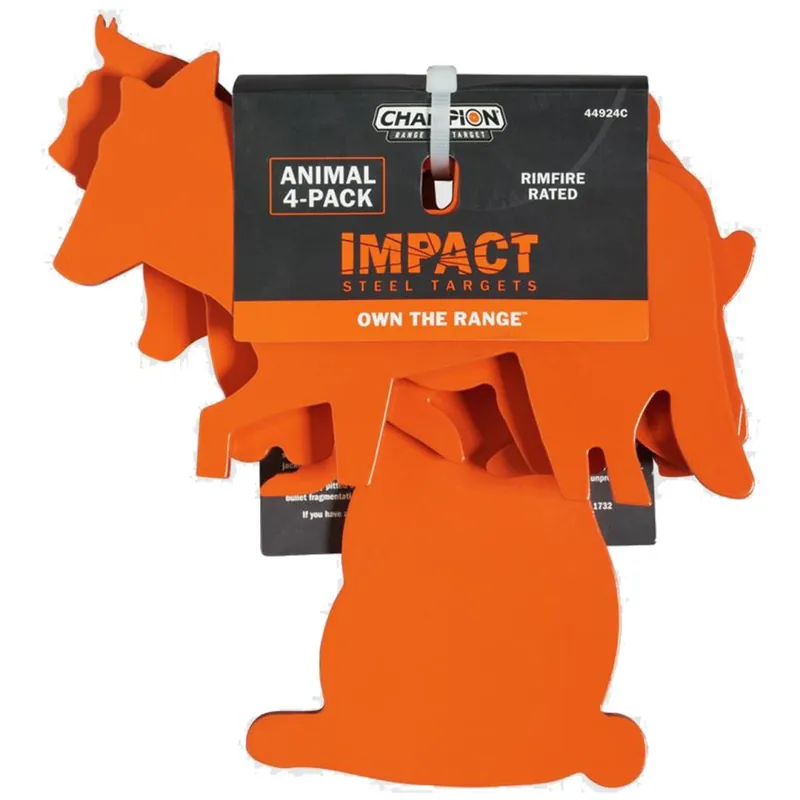CHAMP 44924C IMPACT STEEL 4-PACK ANIMAL TRGTS