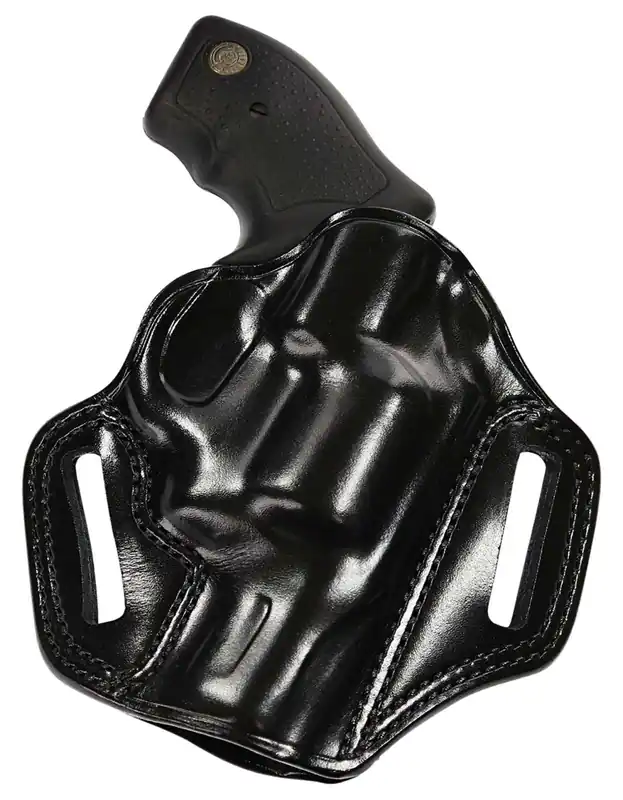 Galco CM880B Combat Master OWB Black Leather Belt Slide Fits Springfield XDM 4.5" Right Hand
