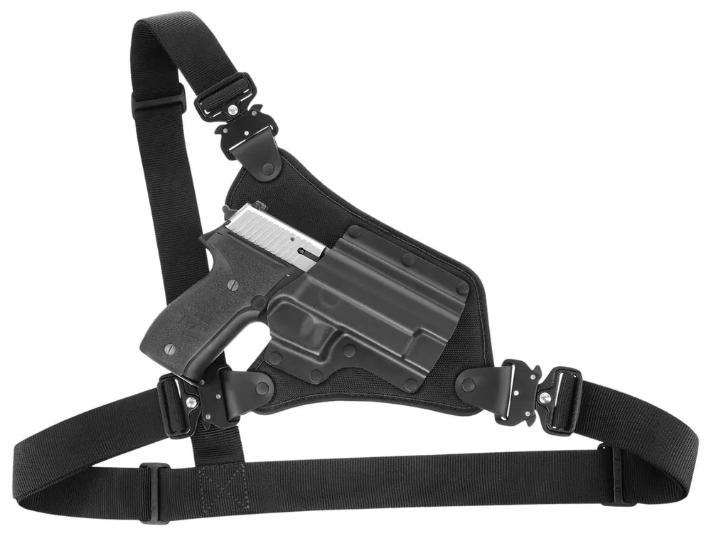 Galco HR820RB High Ready Fits Chest Up To 58 " Black Kydex/Nylon Shoulder/Torso Strap Fits Sig P320/M17 Right Hand
