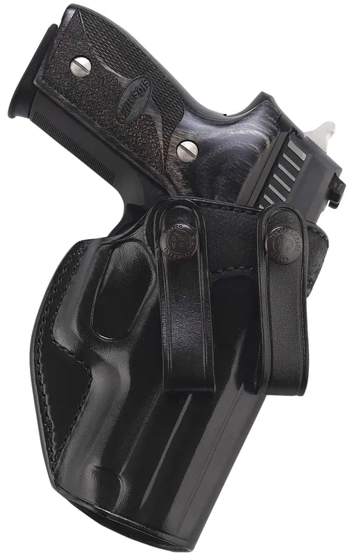 Galco SUM838B Summer Comfort IWB Black Leather Belt Loop Fits Glock 42/Sig P365 SAS/STD/.380 Right Hand