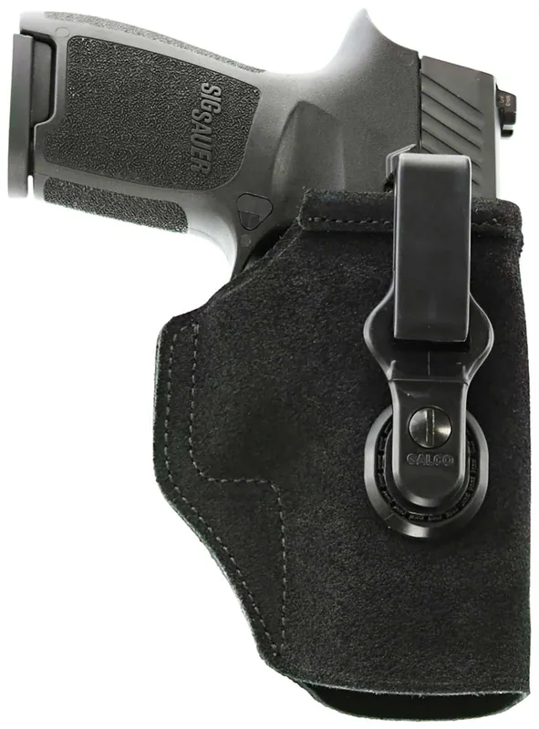 Galco TUC854B Tuck-N-Go 2.0 IWB Black Leather UniClip/Stealth Clip Fits HK VP9 Ambidextrous Hand