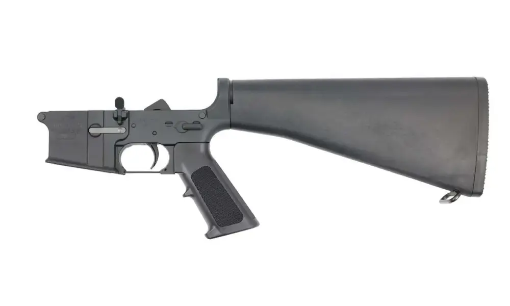 Bushmaster A2 Forged Complete AR15 Lower Receiver - Black | A2 Fixed Stock