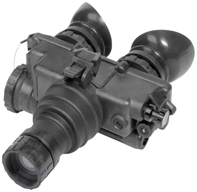 AGM Global Vision 12PV7123284111 PVS-7 3AW1 Night Vision Goggles Black 1x 27mm, Generation 3 White Phosphor Level 1, 64-72 Ip/mm Resolution White Filter