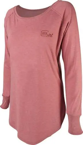 Glock AP960348 Glock Girl Confidence Blush Cotton/Polyester/Rayon Long Sleeve Tunic XL