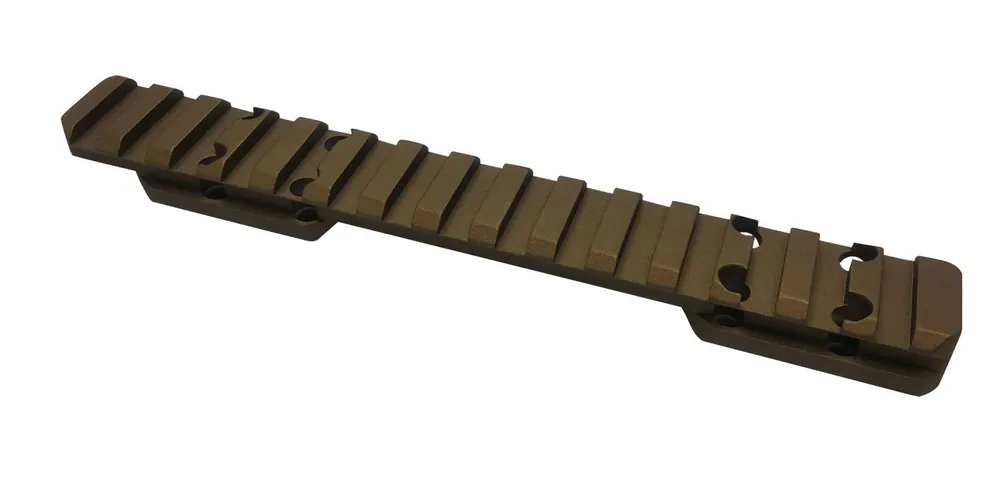 Talley P0MSB735 Picatinny Rail Smoked Bronze Cerakote Aluminum Compatible w/ Browning X-Bolt Magnum Action 20 MOA