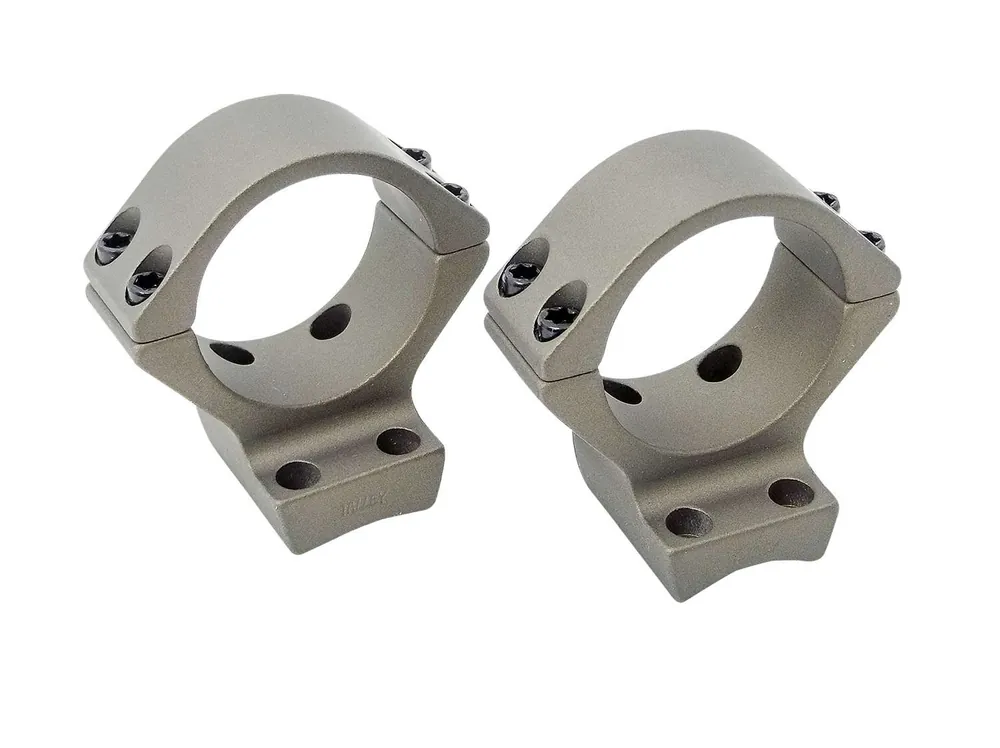Talley SB840735 Smoked Bronze Cerakote Aluminum 34mm Tube Compatible w/Browning X-Bolt Medium Rings 1 Pair