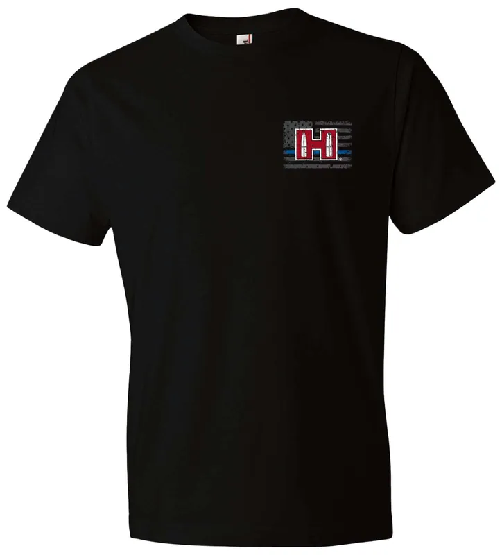 Horizon Design 30765 Hornady T-Shirt Blue Line Black 2XL