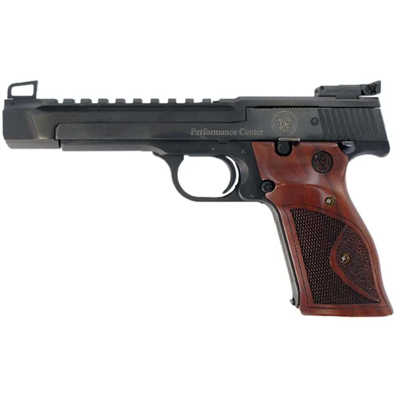 M41 22LR 5.5" H-BAR BLUE-WOOD GRIPS ADJ SIGHTS 10/SHOT OPTIC READY DEMO