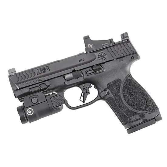 S&W M&P9 M2.0 COMP 15-SHOT 4" BUNDLE W/ CT OPTIC AND LIGHT..