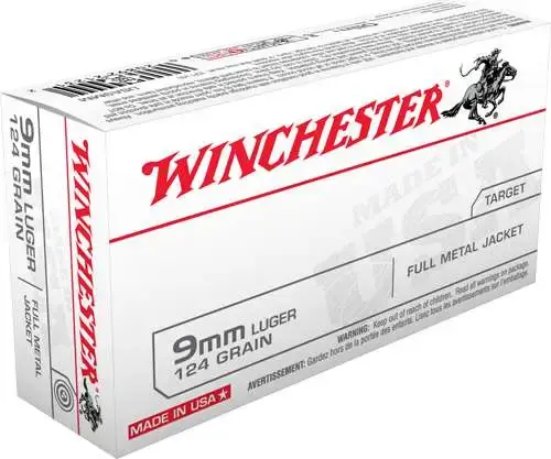 WINCHESTER SUPX 9MM 124GR FMJ 50