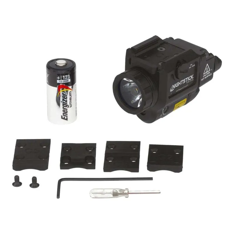 Compact Handgun Light w/Green Laser - 1 CR123 - Black