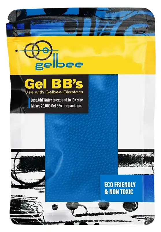 GELBEE BLUE 20,000 CT BB'S IN RESEALABLE PACKAGE