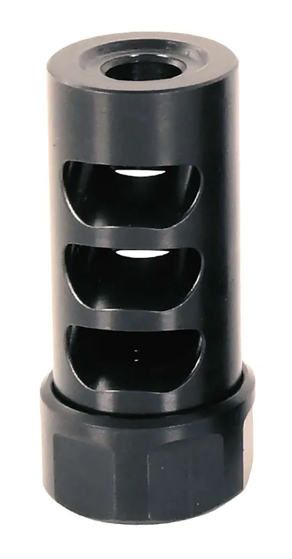 American Precision Arms G2M1230N Gen 2 Micro Bastard Self Timing Brake Black Nitride Stainless Steel with 1/2"-28 tpi Threads, 1.86" OAL, & .750" Diameter for 30 Cal AR-Platform & Hunting Rifles