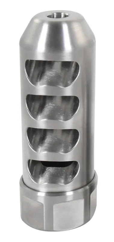 American Precision Arms G2L5830S Gen 2 Little Bastard Self Timing Brake Stainless Steel with 5/8"-24 tpi Threads, 2.22" OAL & 1" Diameter for 30 Cal Rifle