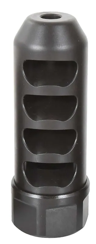 American Precision Arms G2F5838N Gen 2 Fat Bastard Self Timing Brake Black Nitride Stainless Steel with 5/8"-24 tpi Threads, 3.30" OAL & 1.115" Diameter for 338 Cal Rifle