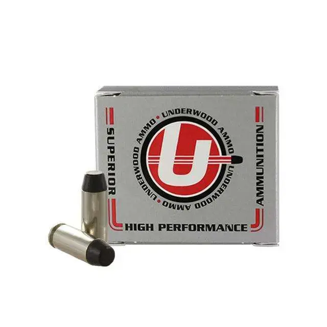 UNDERWOOD AMMO 10MM 200GR. HARD CAST FLAT NOSE 20-PACK