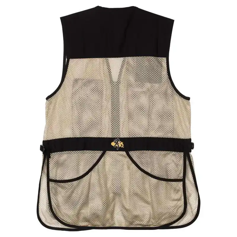 BG TRAPPER CREEK SHOOTING VEST BLK/TAN X-LARGE