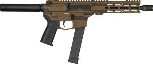 CMMG 10A42C8-MB Banshee MK10 10mm Auto 8" 30+1 Midnight Bronze Cerakote Rec Black Nitride Barrel Black Magpul MOE CMMG 6 Position RipBrace