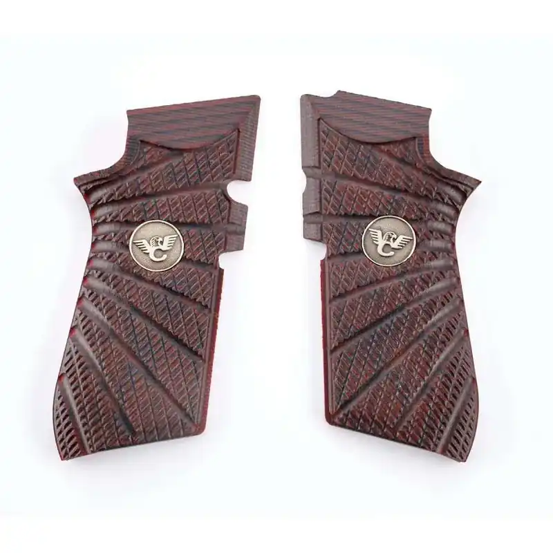 Grips EDC X9 Black Cherry G10 Aggressive Starburst Pattern