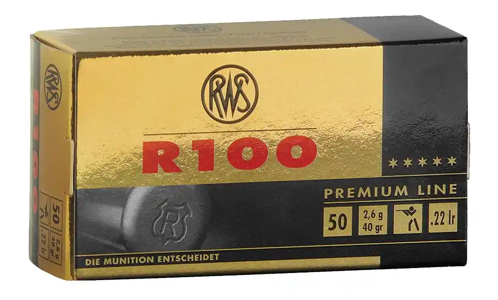 RWS/Umarex 2134195 R100 C-Class 22 LR 40 gr Lead Round Nose (LRN) 50 Round Box