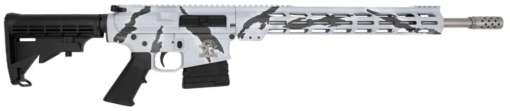 GLFA AR10 RIFLE .308 WIN. 18" S/S BBL 10RD PURSUIT SNOW CAMO