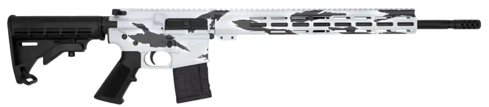 GLFA AR15 .450 BUSHMASTER 18" NIT BBL PURSUIT SNOW CAMO