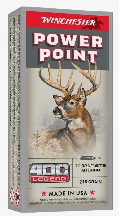 WINCHESTER SUPER-X AMO 400 LEGEND 215GR POWER POINT 20RD (10 BIX CASE)