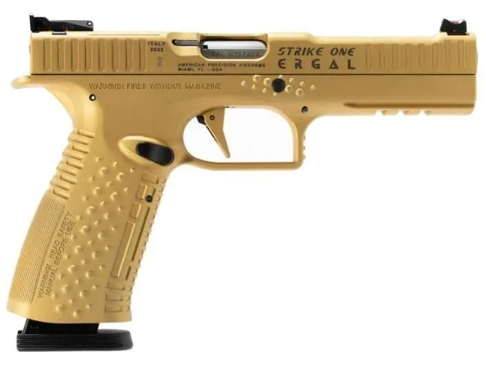 AMPF STRIKE ONE ERGL 9MM 5" 10RD GLD